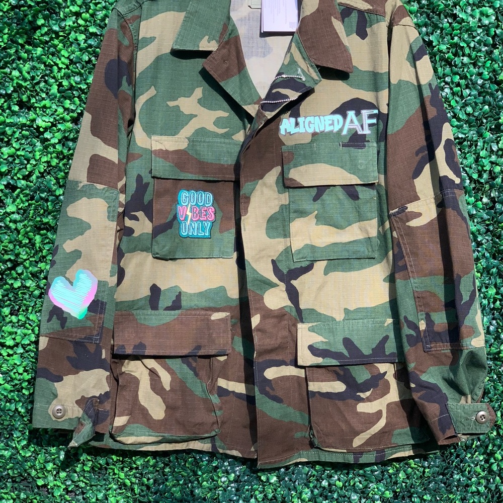 Aligned AF: Vintage Camo BDU Jacket 1-of-1